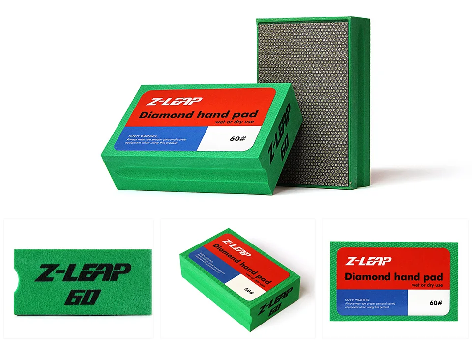 Z-LEAP алмазные полировочные салфетки 7 шт. набор для стекла Гранит Мрамор Бетон шлифовальный камень влажное сухое использование Полировка Грит 60-3500