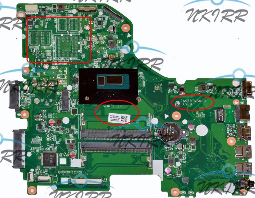 DA0ZRTMB6D0 ZRT NBMVH11001 NBMVH11001 I3 материнская плата для acer Aspire E5-573 E5-573T E5-573G E5-573P