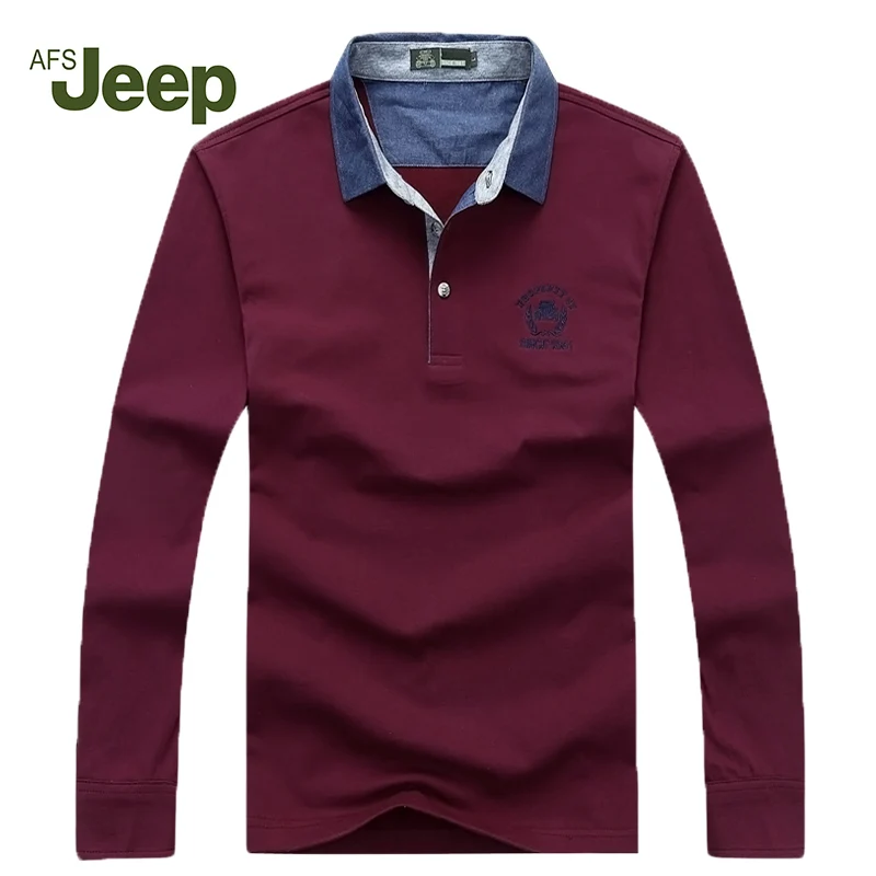 Новинка 2016 Весна бренды AFS джип футболка мужская с длинными рукавами модная