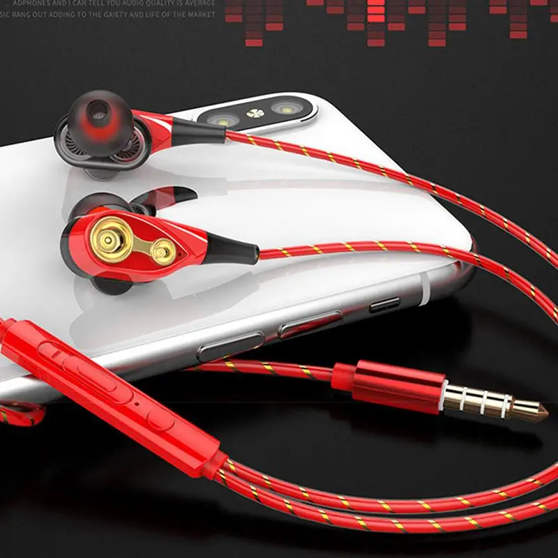 KuWfi проводные наушники 3,5 мм стерео наушники-вкладыши HIFI спортивные Игровые наушники гарнитура с микрофоном