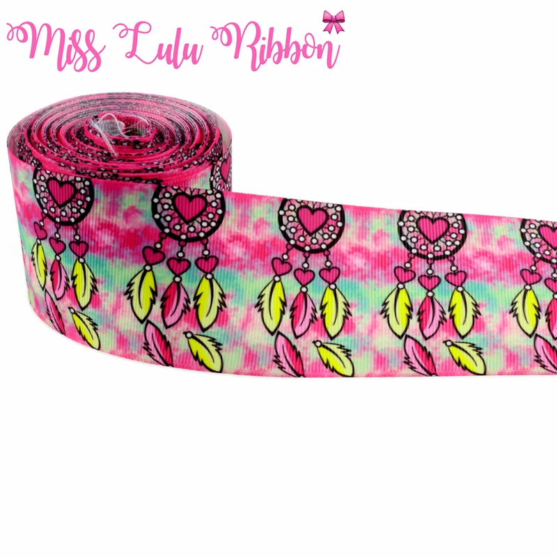 2&quot 50mm Dreamcatcher Printed Grosgrain Ribbon Gift Accessories Christmas Tree Decoration DIY hair bow ribbon 10 yards/pack | Дом и сад