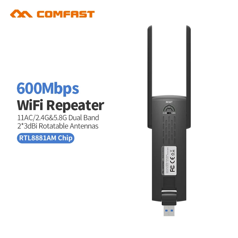 Comfast CF WR371AC 600 м Беспроводной USB3.0 Dual band 5 г Wi Fi ретранслятор 802.11ac сеть Extender