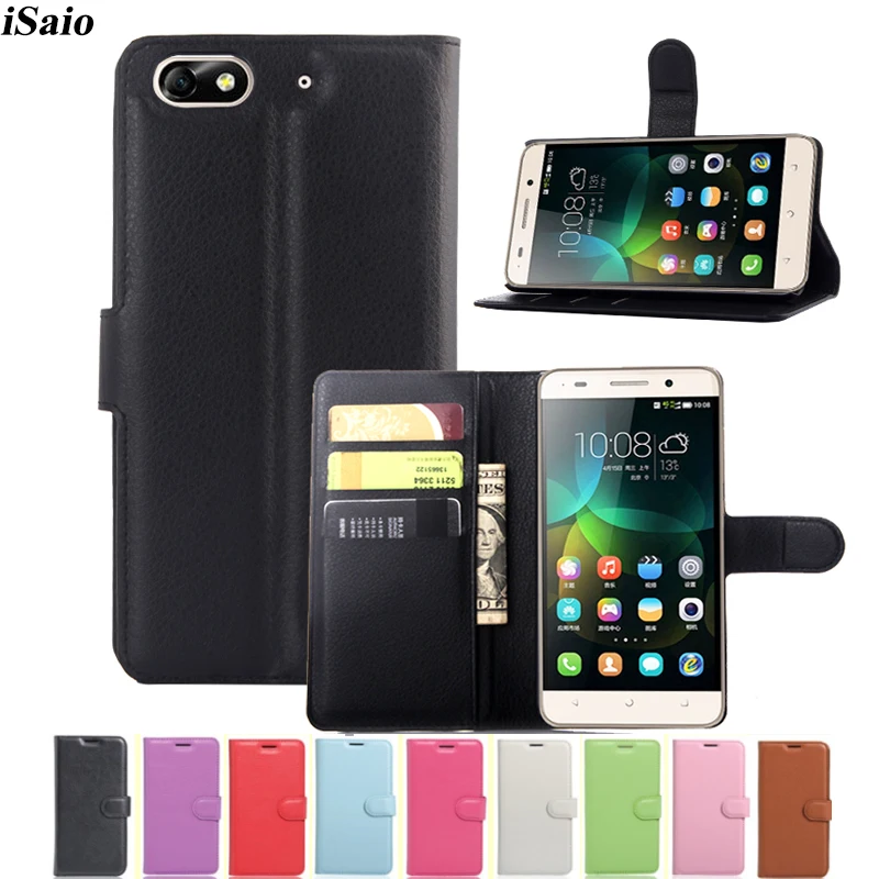 Чехол книжка для Huawei Honor 4C кожаный чехол телефона Funda 5 0 противоударный подставка