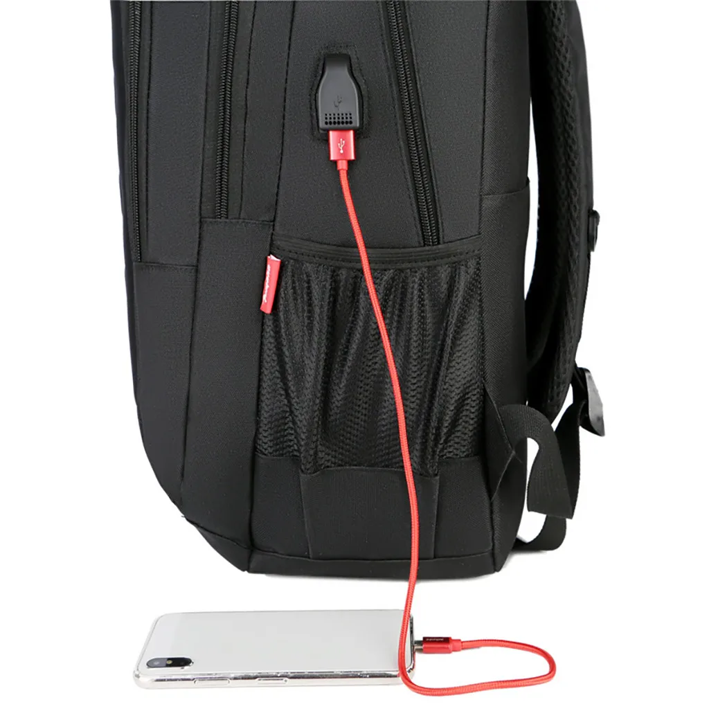 Fashion man laptop backpack Men's New Business Backpack Computer Bag Travel Backpack Clamshell Multifunctional#EX