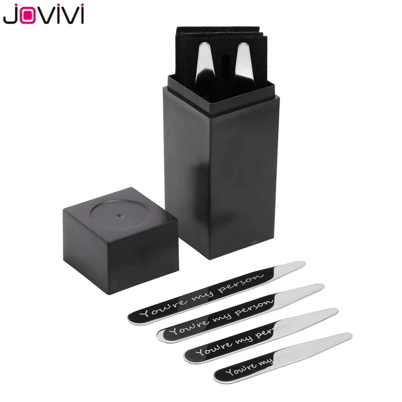 Jovivi 8 шт. деловые рубашки из нержавеющей стали платье с воротником остается