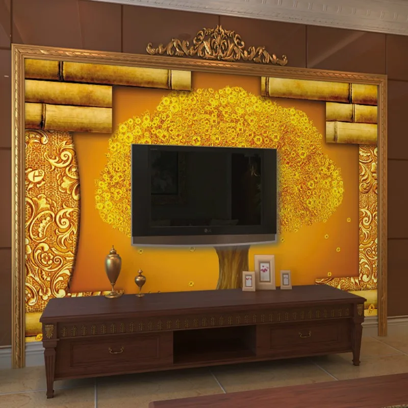 Фотообои на заказ Настенные обои с изображением наличных коровы желаний ТВ