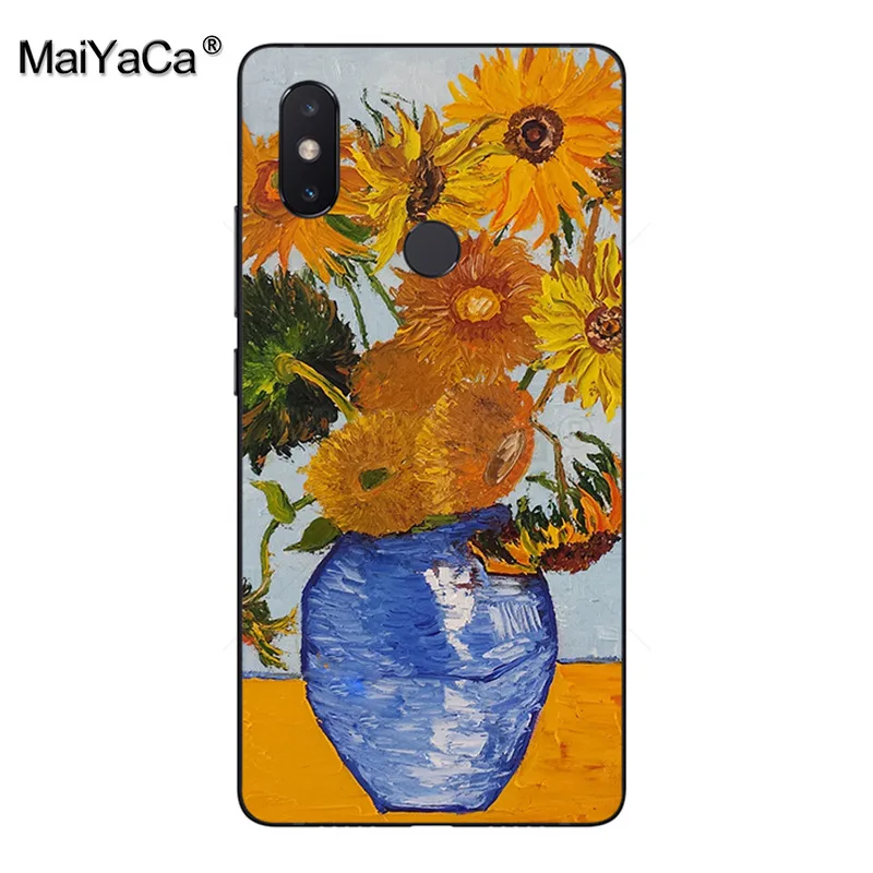 Красивый чехол MaiYaCa с подсолнухом Ван Гога для xiaomi mi 8 se 6 note2 note3 mix2 redmi 5 plus note4