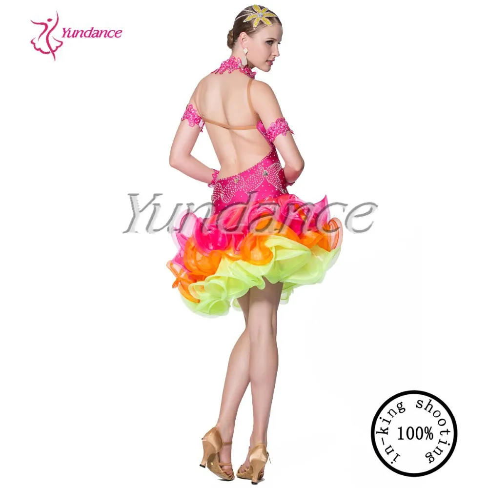 

Lovely teenage girls dancing dress professional design for latin L-10212