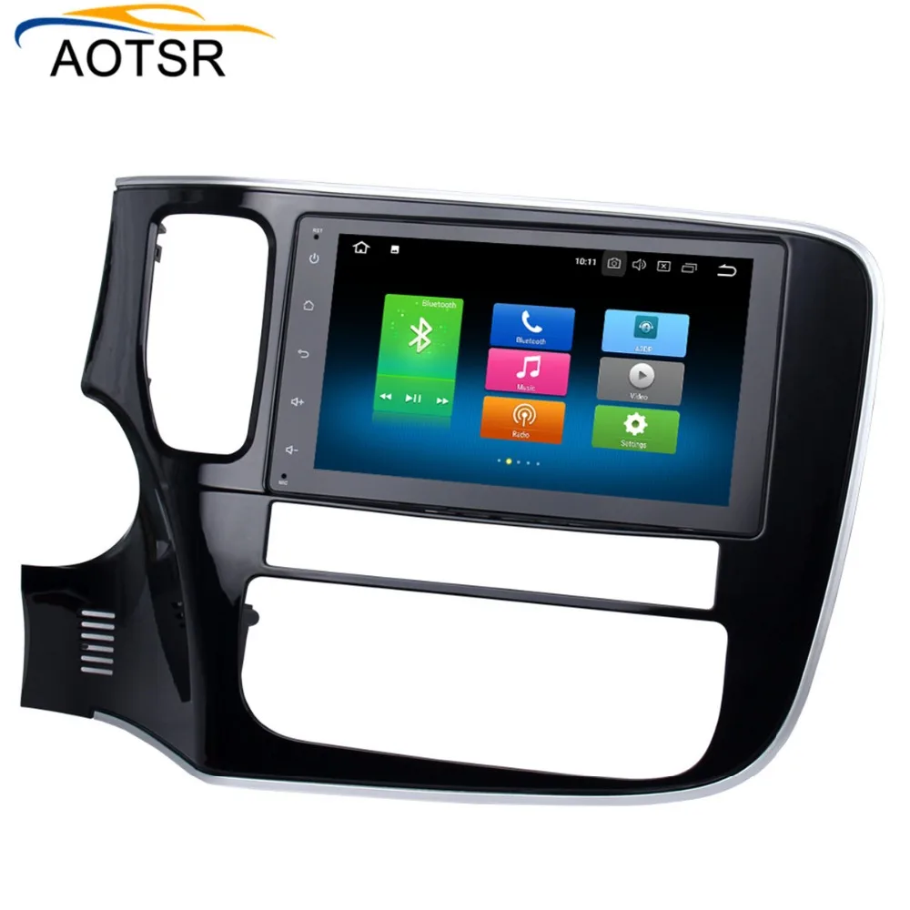 Android 8,0 автомобильный dvd радио плеер для MITSUBISHI Outlander- gps навигация автомобильный мультимедийный стерео головное устройство с 8 ядрами
