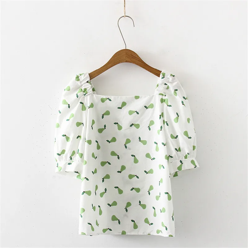 

Women Summer Fashion Blouse Shirts New Floral Print Short Sleeve V Neck Loose Shirts Casual Short Tops Blouses