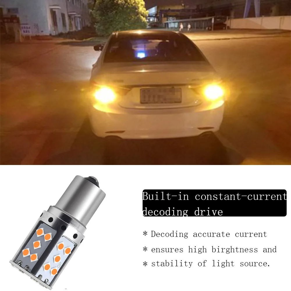 1 шт. P21W светодиодный 1156 BA15S PY21W BAU15S 3030 35SMD лампочки Canbus Бесплатная T20 7440 W21W