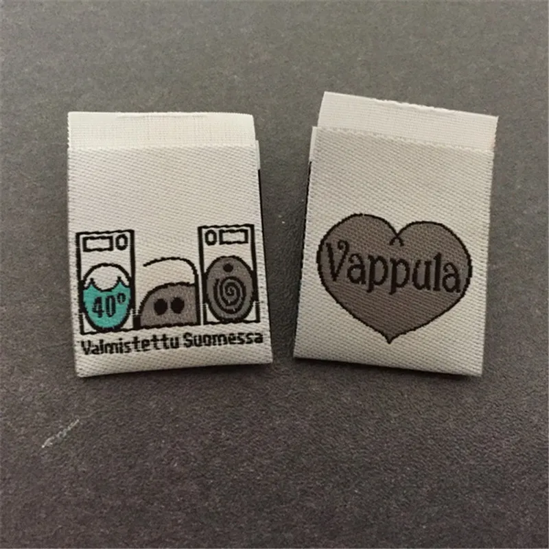 

Custom Clothing wash label /woven wash care labels