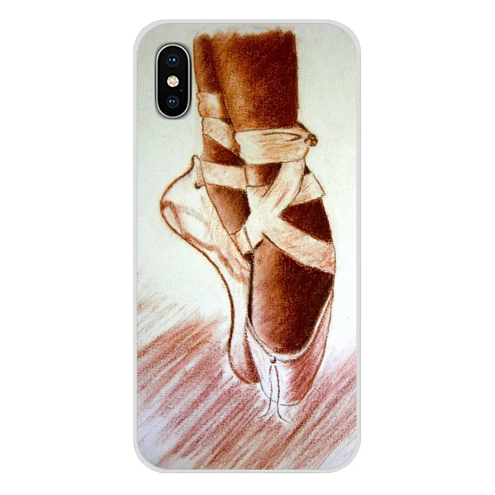 Балетные балетки для Samsung Galaxy A5 A6S A7 A8 A9S Star J4 J6 J7 J8 Prime Plus 2018 Прозрачный чехол из ТПУ |