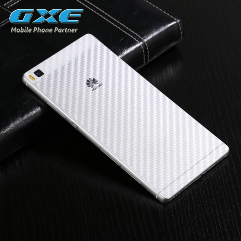 3D Carbon Fibre Skin Sticker (Not Tempered Glass Not Matte Glass)Back Film For Huawei P8 lite Max P7 P8lite 2017 | Мобильные