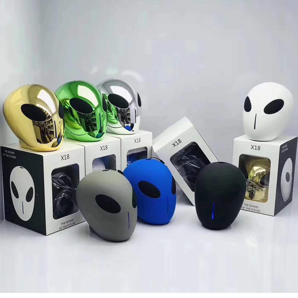 X18 Alien беспроводной Bluetooth динамик Портативный Перезаряжаемый сабвуфер Поддержка TF карты для внутреннего наружного тонкой работы подарок