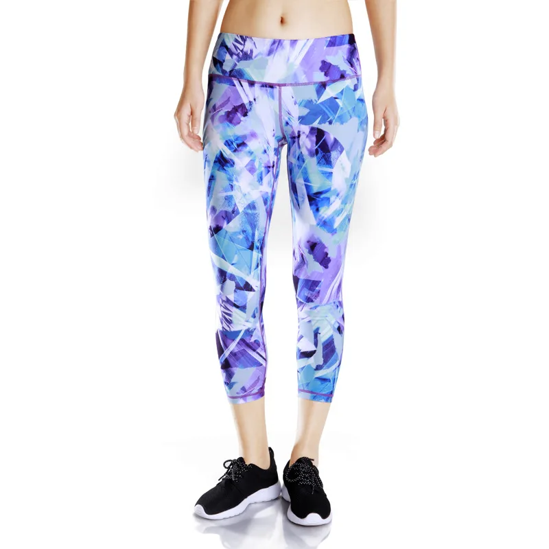 LTD новые брюки Капри с принтом женская спортивная одежда Леггинсы спортивные