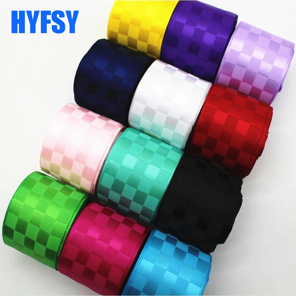 Hyfsy 10084 38 мм клетчатая лента 10 ярдов подарочная упаковка сделай сам Аксессуары для