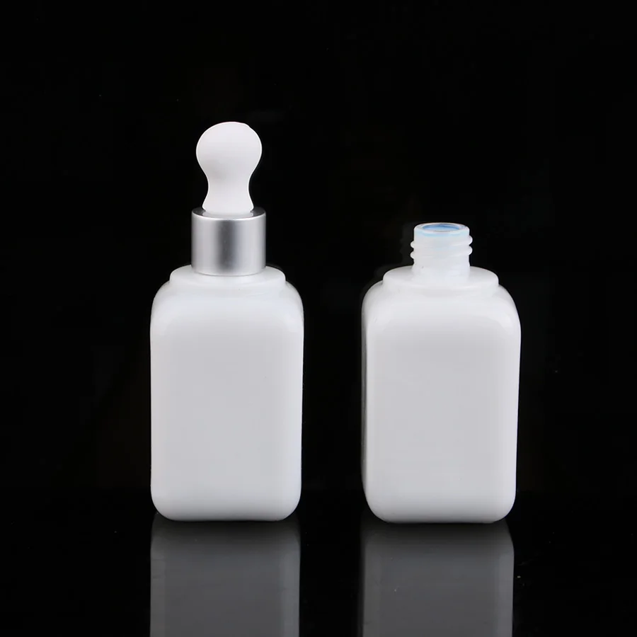 Merx Beauty оптовые продажи 6 шт 50 мл 5/3 унций стеклянная капельница белая бутылка