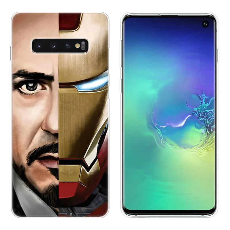 Горячий супер герой Железный человек мягкий силиконовый чехол для samsung Galaxy S10 S9 S8 Plus S7 Edge A6 A8 Plus A7 A9 A5 Модный чехол