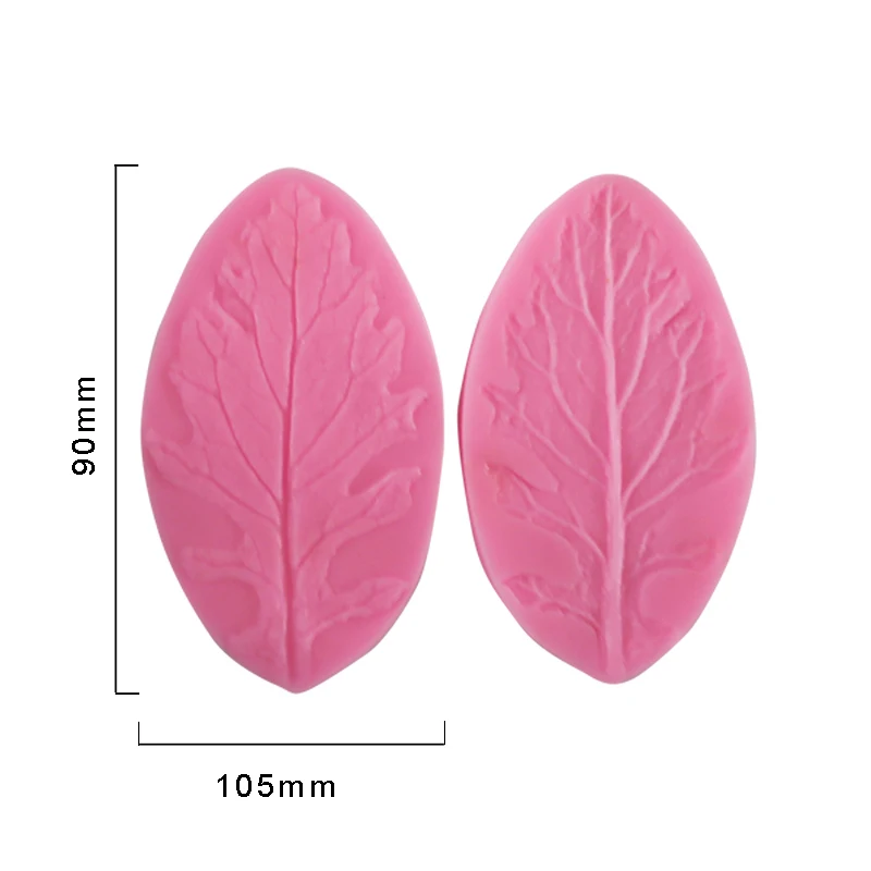 Yueyue Sugarcraft 2 pc Newest Leaf design silicone cake mold fondant decorating tools chocolate gumpaste | Дом и сад