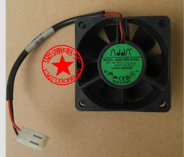 Оригинальный 6025, а, Φ, 12 В постоянного тока, 6 см, вентилятор источника питания 60x60x25 мм