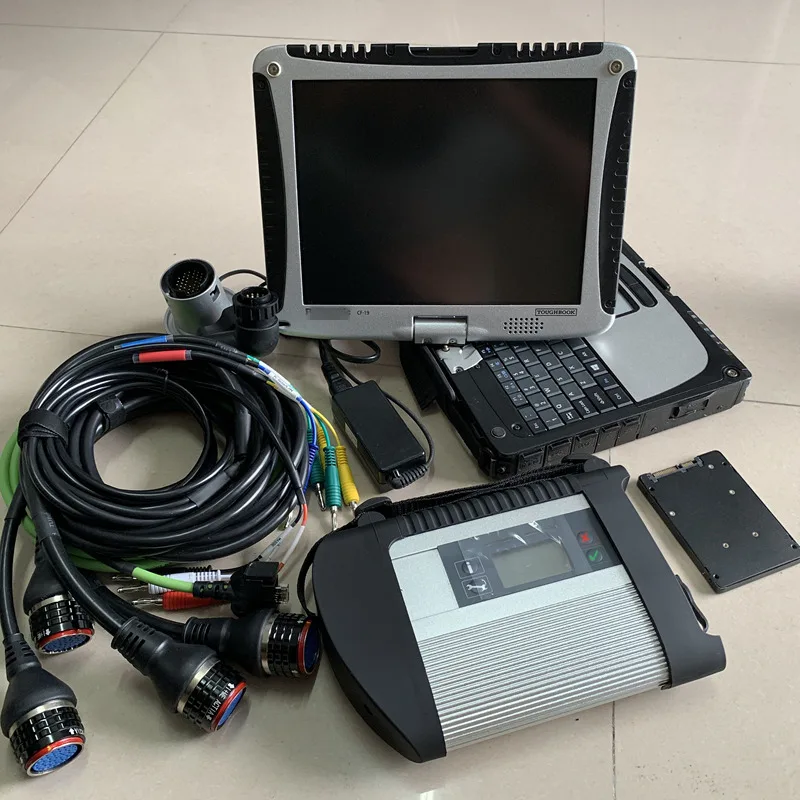 

super mb star c4 mb sd connect compact 4 with laptop cf-19 i5cpu ssd software 2019.03 dts das activated ready to use