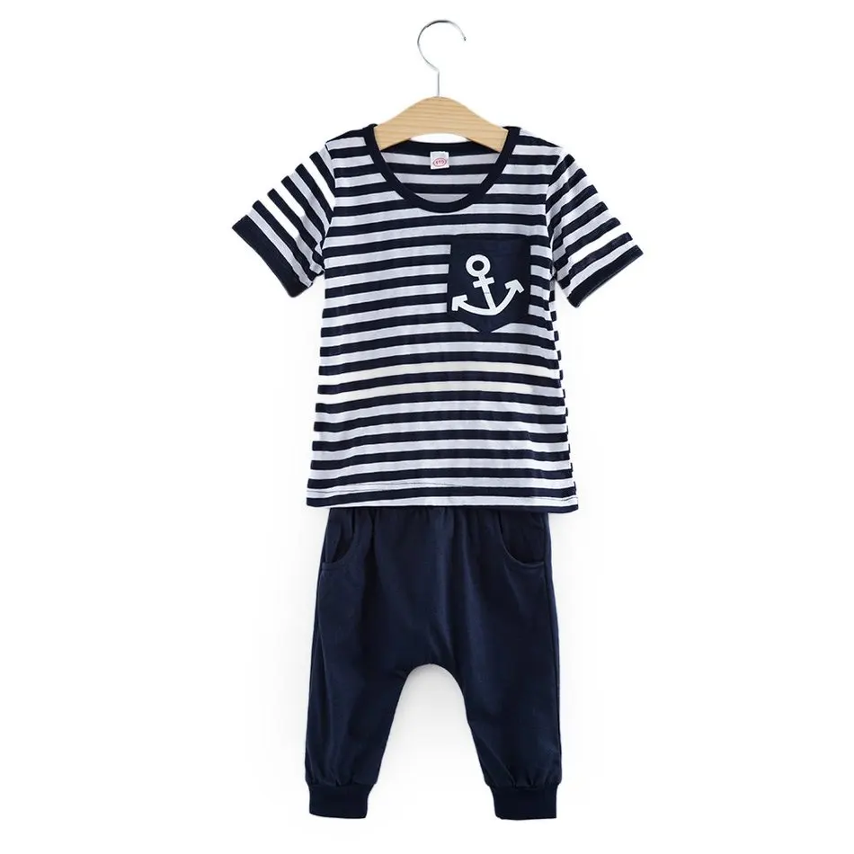 Новинка 2016 комплект из 2-х вещей повседневный спортивный костюм для мальчиков