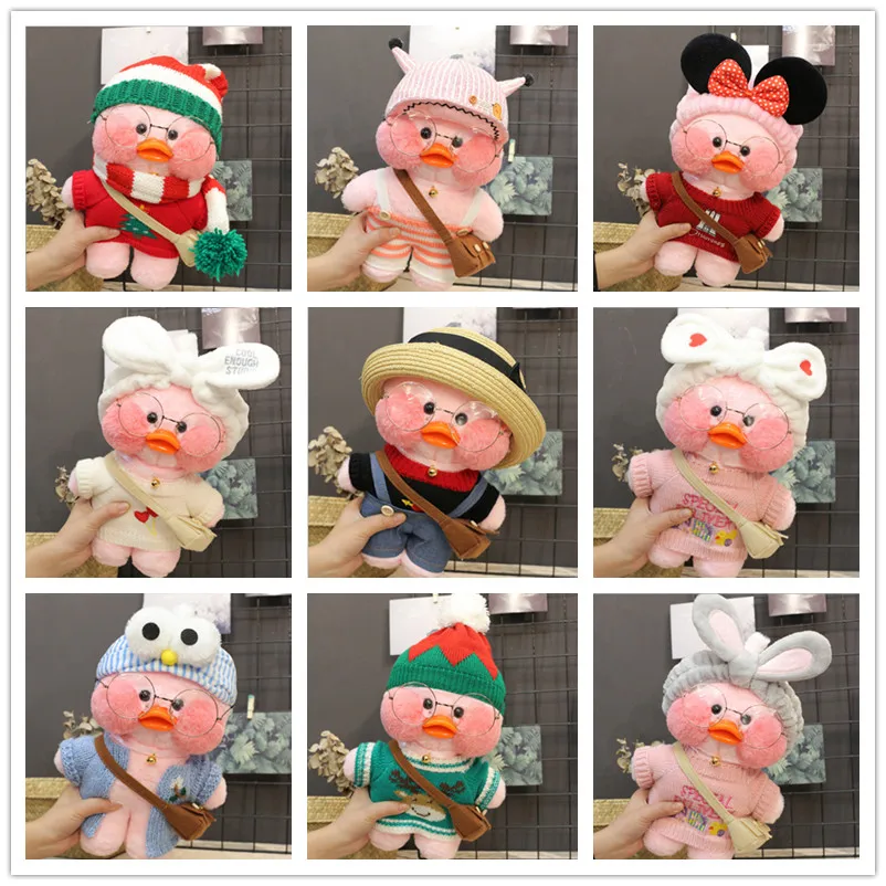 30 см Kawaii LaLafanfan плюшевая игрушка кафе утка мультфильм Милая Утка Мягкая кукла
