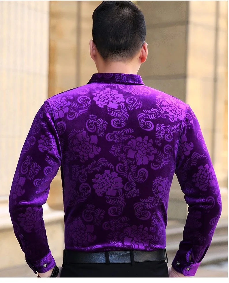 2018 Новое поступление зимняя повседневная фиолетовая кашемировая Теплая мужская