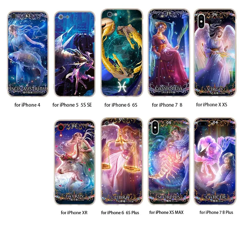 Soft TPU Case For iPhone 13 12 Mini 11 Pro XS Max XR X 8 7 6 Plus SE 2020 S Cover The zodiac | Мобильные телефоны и