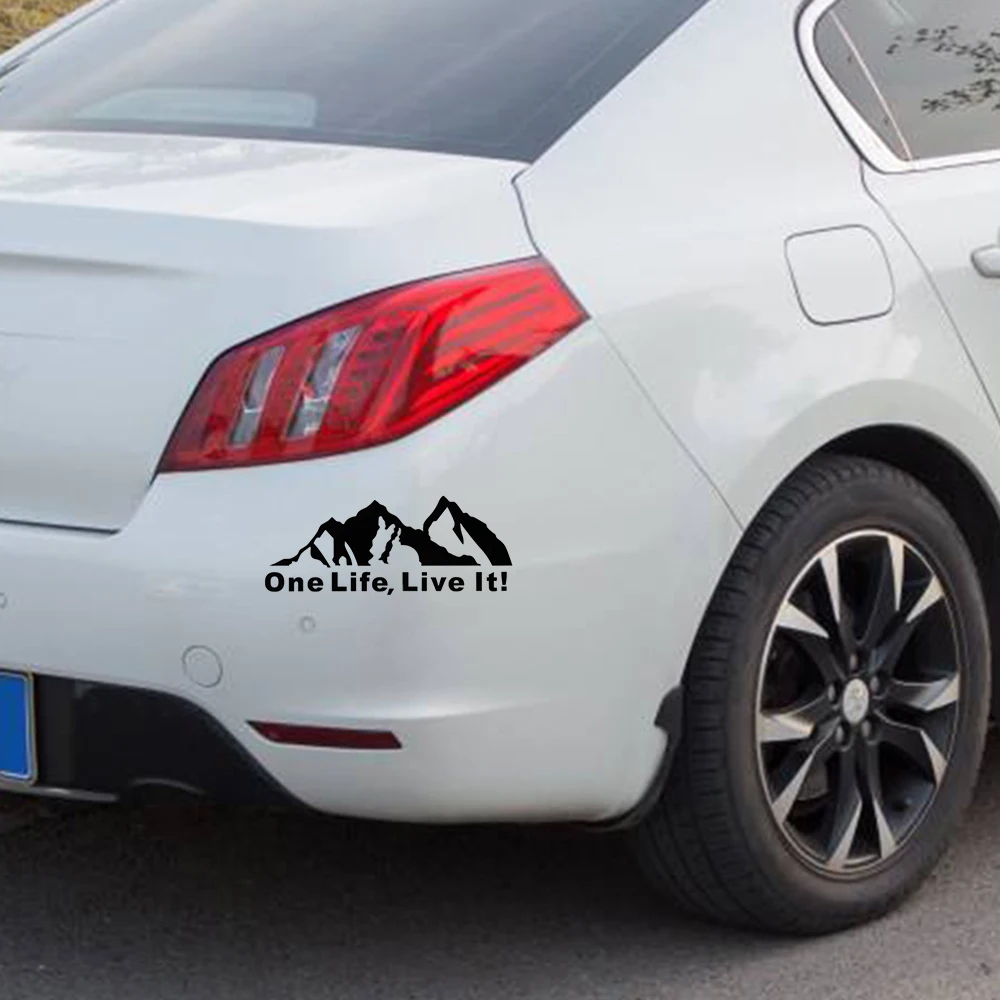 Виниловые наклейки на окна виниловые ONE LIFE LIVE IT! Аксессуары для стайлинга