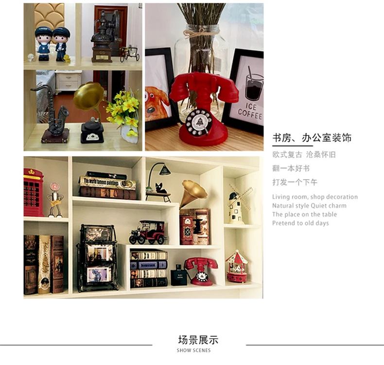 Abstract Sculpture Figurine Ornaments Sail Violin Coffee Machine Office Home Decoration Accessories Modern Decoration Craft