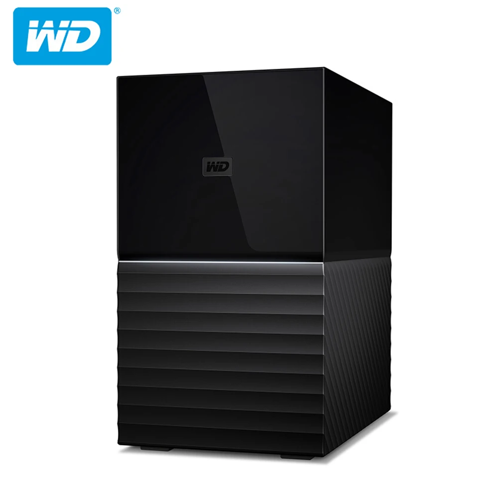 Western Digital My Book Duo 4 T/6 T/8 T/12 T/16 T/20 T Настольный внешний жесткий диск-USB 3,0 аппаратное шифрование WDBFBE0040JBK