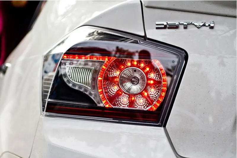 Светодиодный сзади свет для Honda City 2008 до 2011 и 2012 по год СВЕТОДИОДНЫЙ Фонарь Ясно Черно дым Цвет