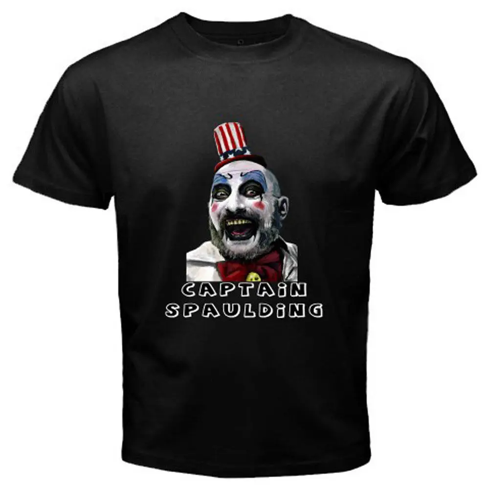 Новая мужская черная футболка Captain spaulding Rob killer Zombie Размер S до 3XL Мужской Топ Harajuku
