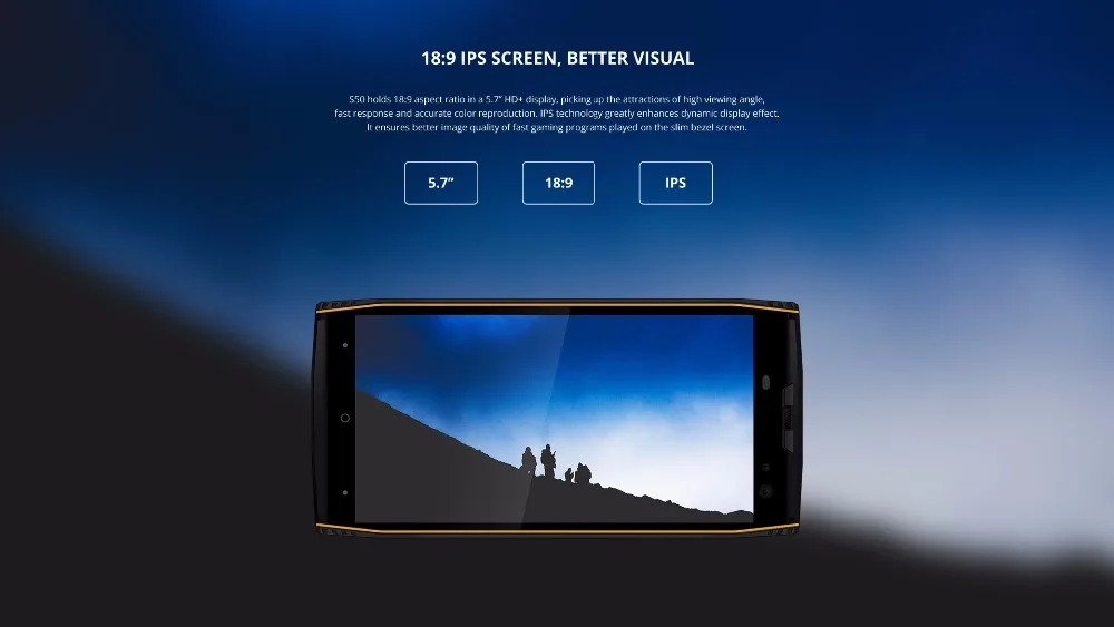 DOOGEE S50 5,7 дюймов восьмиядерный смартфон 6 ГБ ОЗУ 64 Гб ПЗУ IP68 Водонепроницаемый отпечаток пальца ID Android 7,1 две sim-карты 4G мобильные телефоны