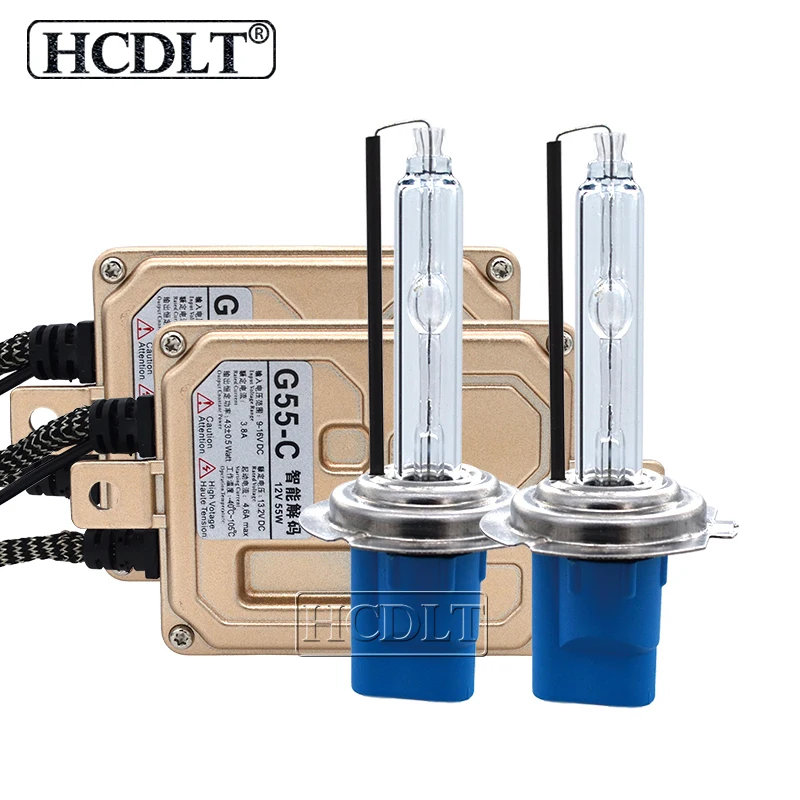 HCDLT AC 55 Вт Xenon H7 Canbus HID Kit D2H 9012 HIR2 H1 HB3 HB4 H11 5500K Автомобильная фара лампа без ошибок