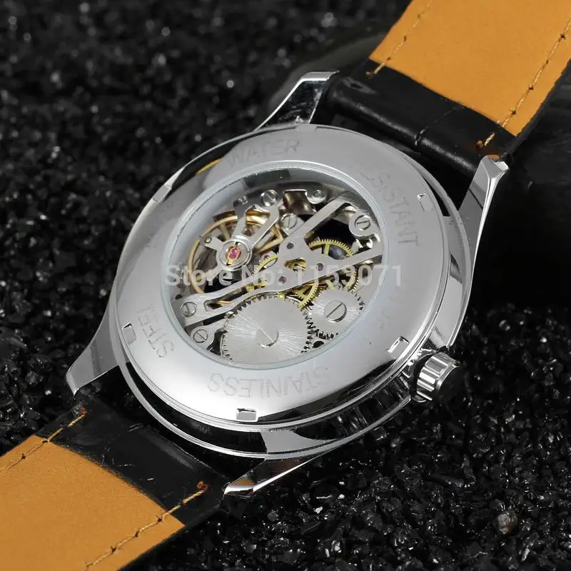WRG8050M3S1 последняя Механические Мужские часы скелетоны с подарочной коробке
