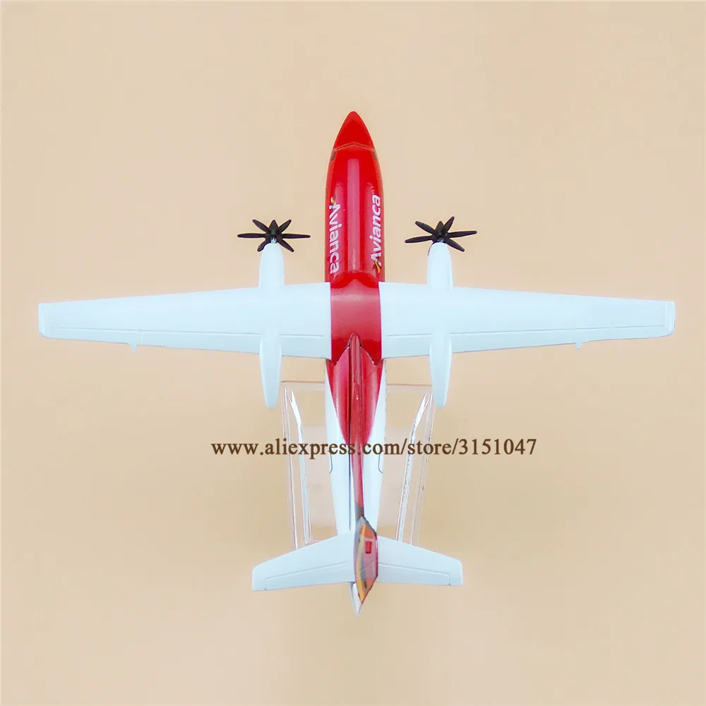 Air Colombia Avianca FOKKER FOK F-50 Airlines Red Airplane Model Alloy Metal Plane Diecast Aircraft 16cm Gift | Дом и сад
