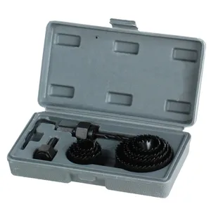 Набор для сверления отверстий 11 шт., набор для резки 34-2 12 дюйма, сверла из быстрорежущей стали для дерева, металла, резак для дерева, круглый чехол, сверла