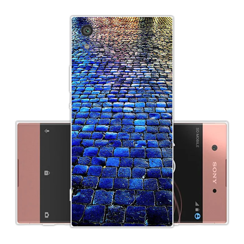 Силиконовый чехол для Sony Xperia XA1 G3121 G3112 G3123 G3116 с двойной задней крышкой прозрачный