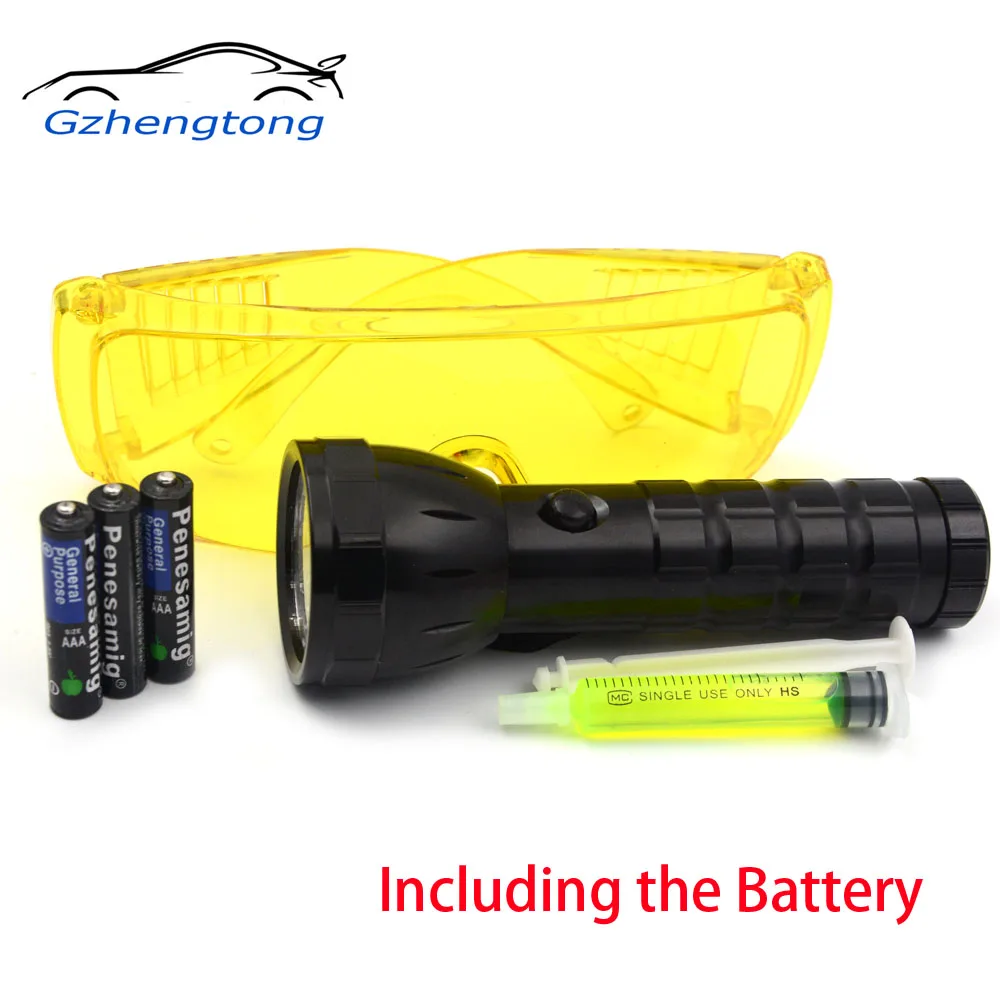 Фонарик Gzhengtong R134a R410 R12 ФЛУОРЕСЦЕНТНОЕ масло с линзами для утечки 28