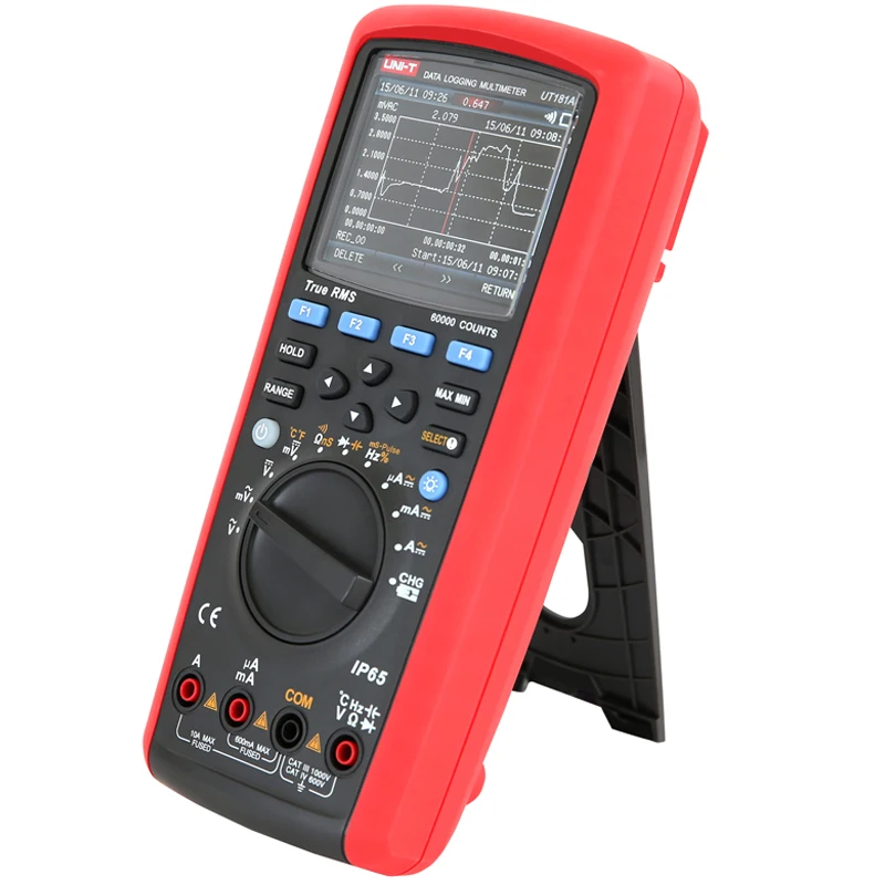 UNI-T UT181A True RMS Datalogging мультиметр; IP65 Водонепроницаемый/Пылезащитный/фильтр низких частот/измерение температуры/передача данных