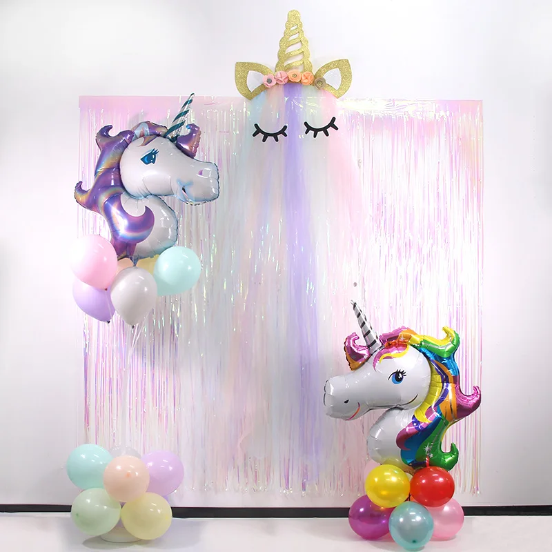 Единорог Вечерние Декорации одноразовый набор столовых приборов Unicornio бумажные стаканы для вечеринки тарелка Дети Декор для вечеринки в честь Дня рождения девочка Baby принадлежности для душа