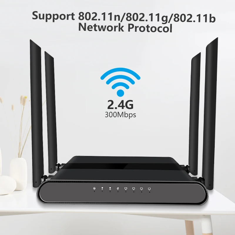 Cioswi 2.4G Openwrt 300Mbps Home Professional Wireless Wifi Router FCC CE Certification Stable Wifi Signal DDR2 128MB Flash 16MB