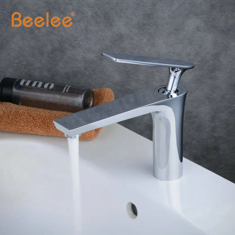 Beelee классический стиль латунный Смеситель для раковины кран горячей и холодной