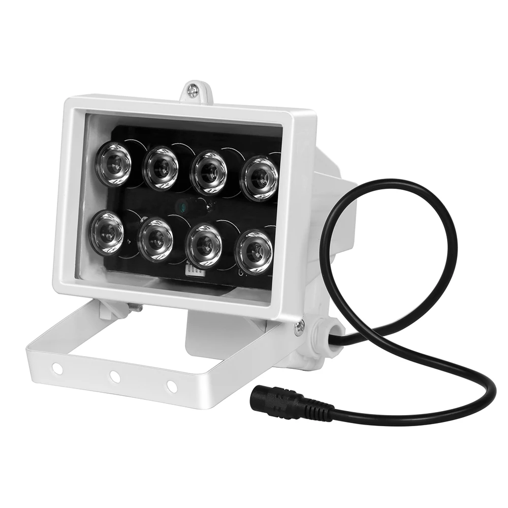 CCTV 8 шт. ИК светодиодов Массив ИК осветитель инфракрасная лампа водонепроницаемый металл ночного видения CCTV заполняющий светильник для CCTV камеры безопасности
