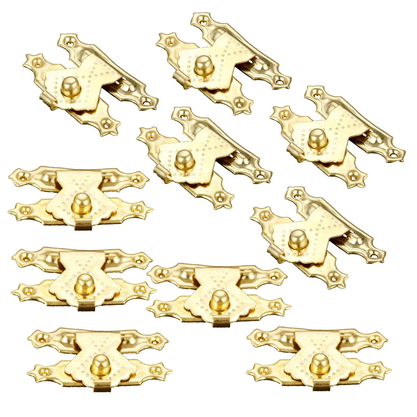 10 шт. античный золотой замок с застежкой деревянная Подарочная коробка для