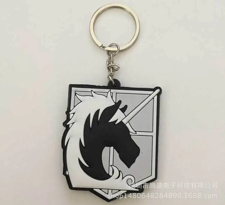Attack on Titan Wings of Liberty Аниме ПВХ брелок Rivaille Levi Eren Jager Armin Arlert смешной кулон ювелирные изделия Llaveros подарки