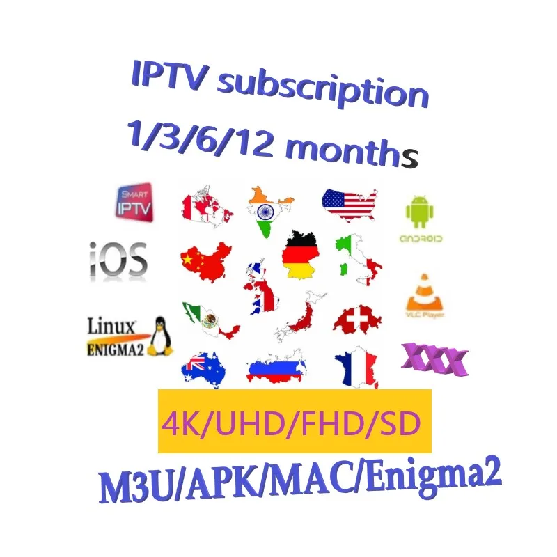 Арабский Франция США в формате 4K UHD, Full HD iptv подписка Европа Великобритания спортивные Премиум Admin реселлера панель учетная запись ip-телевидения 1/3/6/12 месяцев
